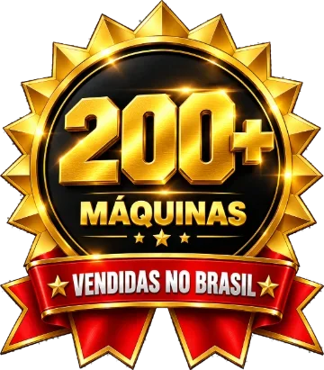 Selo 200+ máquinas vendidas no Brasil
